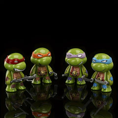 4pcs Joint Turtle Figurine Car Desk Decor Gift Doll Models