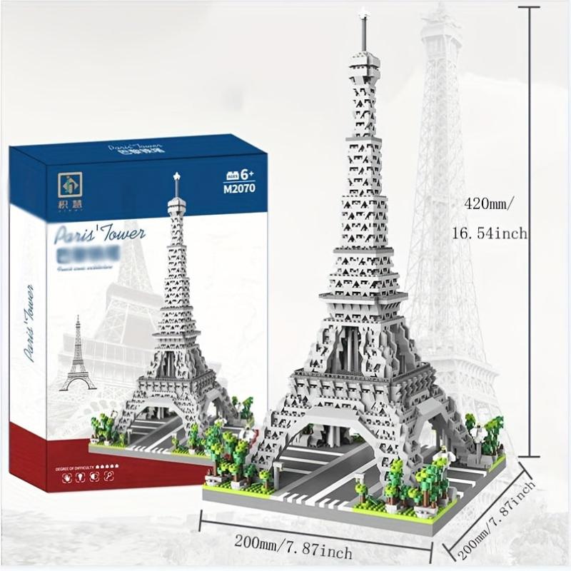 Paris Eiffel Tower Building Blocks Model Toy Gift