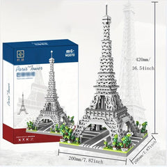 Paris Eiffel Tower Building Blocks Model Toy Gift