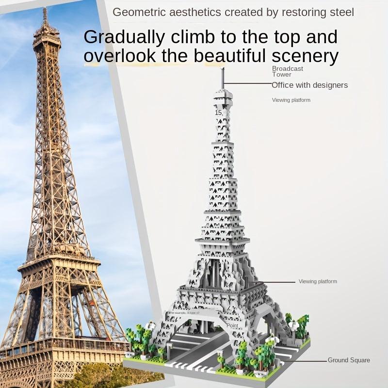 Paris Eiffel Tower Building Blocks Model Toy Gift