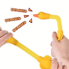 Pop Tubes Duck Toy Suction Cup Telescopic Sensory Toys For Kids