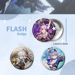 Anime Flash Badge Collection Badge Tinplate Animation Decorations