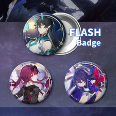 Anime Flash Badge Collection Badge Tinplate Animation Decorations