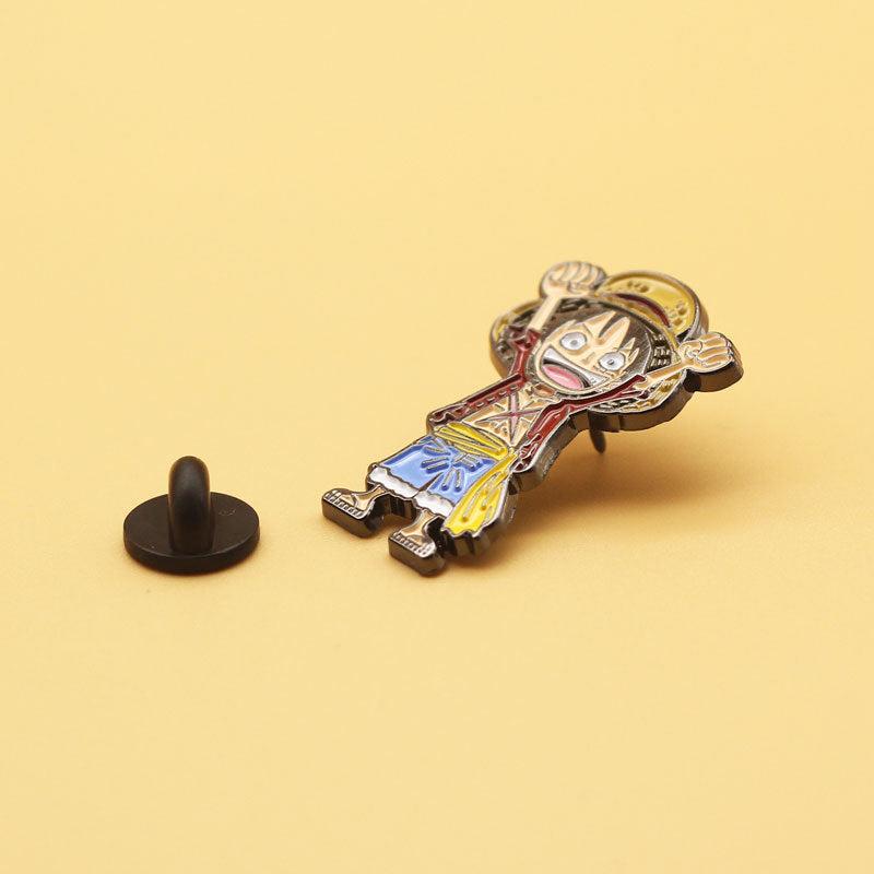 Anime Pirate Brooch Enamel Metal Backpack Pin
