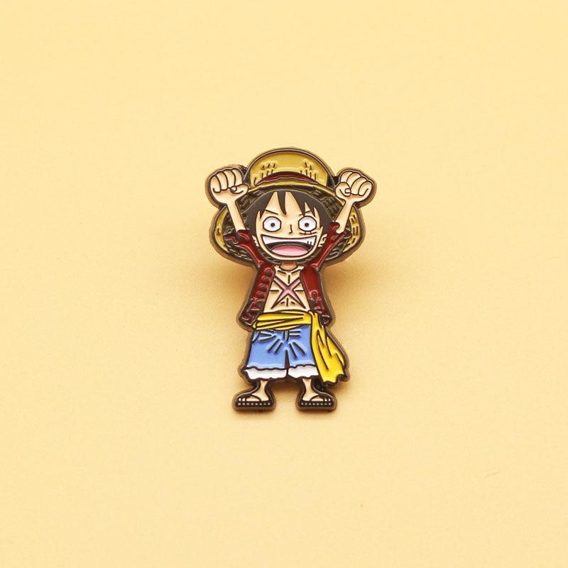 Anime Pirate Brooch Enamel Metal Backpack Pin