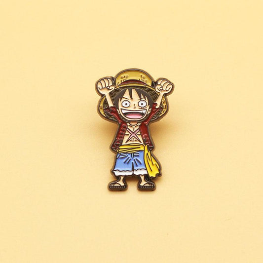 Anime Pirate Brooch Enamel Metal Backpack Pin