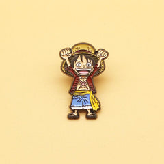 Anime Pirate Brooch Enamel Metal Backpack Pin