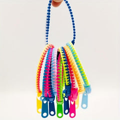 4pcs Candy Zipper Chain Bracelet Decompression Toy for Christmas Birthday Gift