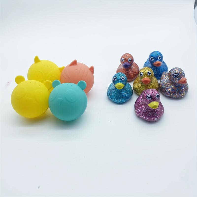 Golden Pink Duck Toy Bath Duck Toy Bath Toy For Children Enamel