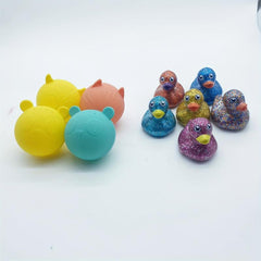 Golden Pink Duck Toy Bath Duck Toy Bath Toy For Children Enamel