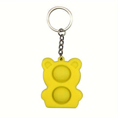 Mini Push Pops Bubble Sensory Toy Stress Relief Keychain Toy Hand Toys