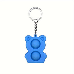 Mini Push Pops Bubble Sensory Toy Stress Relief Keychain Toy Hand Toys