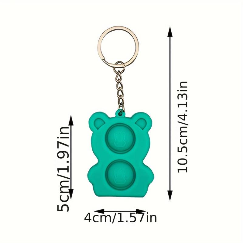 Mini Push Pops Bubble Sensory Toy Stress Relief Keychain Toy Hand Toys