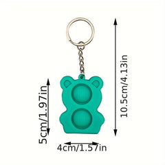 Mini Push Pops Bubble Sensory Toy Stress Relief Keychain Toy Hand Toys