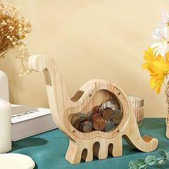 Animal Wood Piggy Bank Large Capacity Money Saver