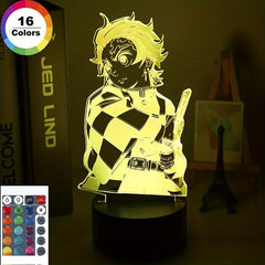 3D Anime Figure LED Desk Lamp, Home Manga Decor Light Gift