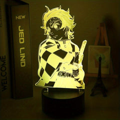 3D Anime Figure LED Desk Lamp, Home Manga Decor Light Gift