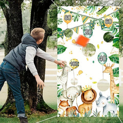 Jungle Animals Sandbag Toss Game