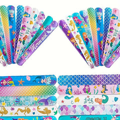 12Pcs Mermaid Ring Wristband Toy Set Clapping Party Favor Gift PVC