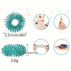 5Pcs Spiky Anxiety Rings Finger Massage Hand Toy