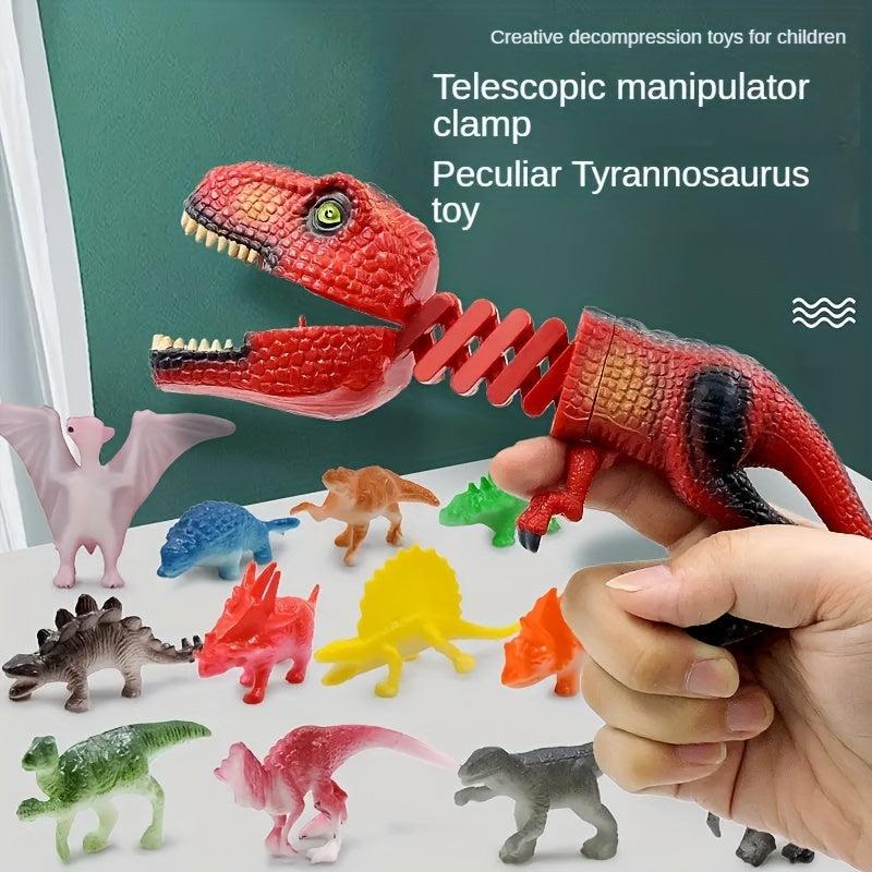 Finger Biting Dinosaur Telescopic Gun Toy