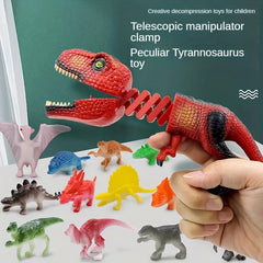 Finger Biting Dinosaur Telescopic Gun Toy