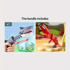 Finger Biting Dinosaur Telescopic Gun Toy
