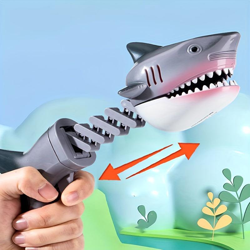 Finger Biting Dinosaur Telescopic Gun Toy