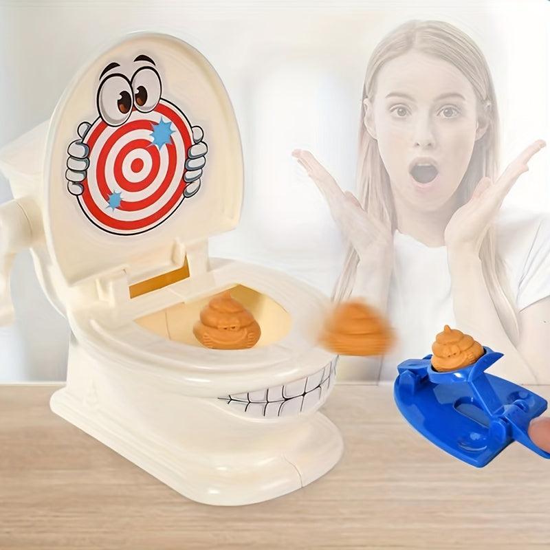 11pcs Simulated Toilet Catapult Parent-child Game Between Friends