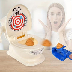 11pcs Simulated Toilet Catapult Parent-child Game Between Friends