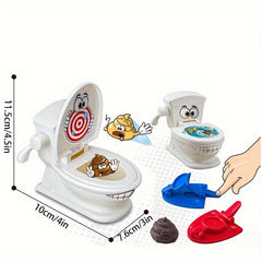 11pcs Simulated Toilet Catapult Parent-child Game Between Friends