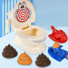 11pcs Simulated Toilet Catapult Parent-child Game Between Friends