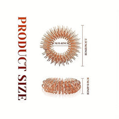 12Pcs Fidget Rings Sensory Rings Stress Relief Toys Set Adults Red Orange