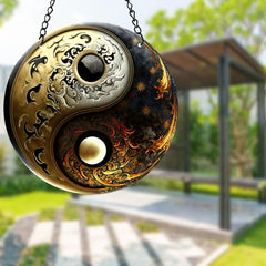 Tai Chi Stained Acrylic Window Hanging Sun Catcher