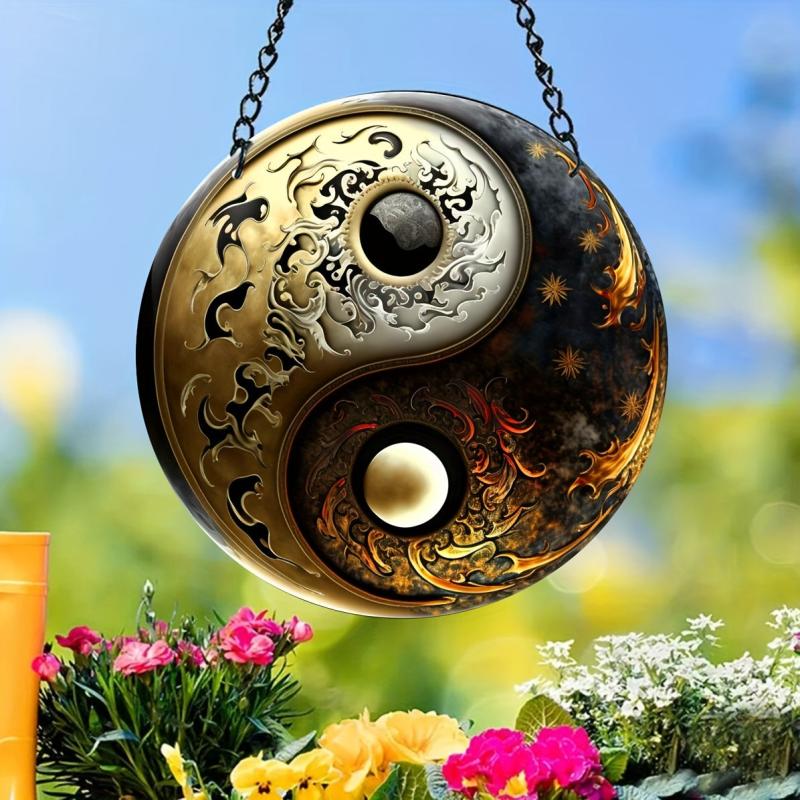 Tai Chi Stained Acrylic Window Hanging Sun Catcher