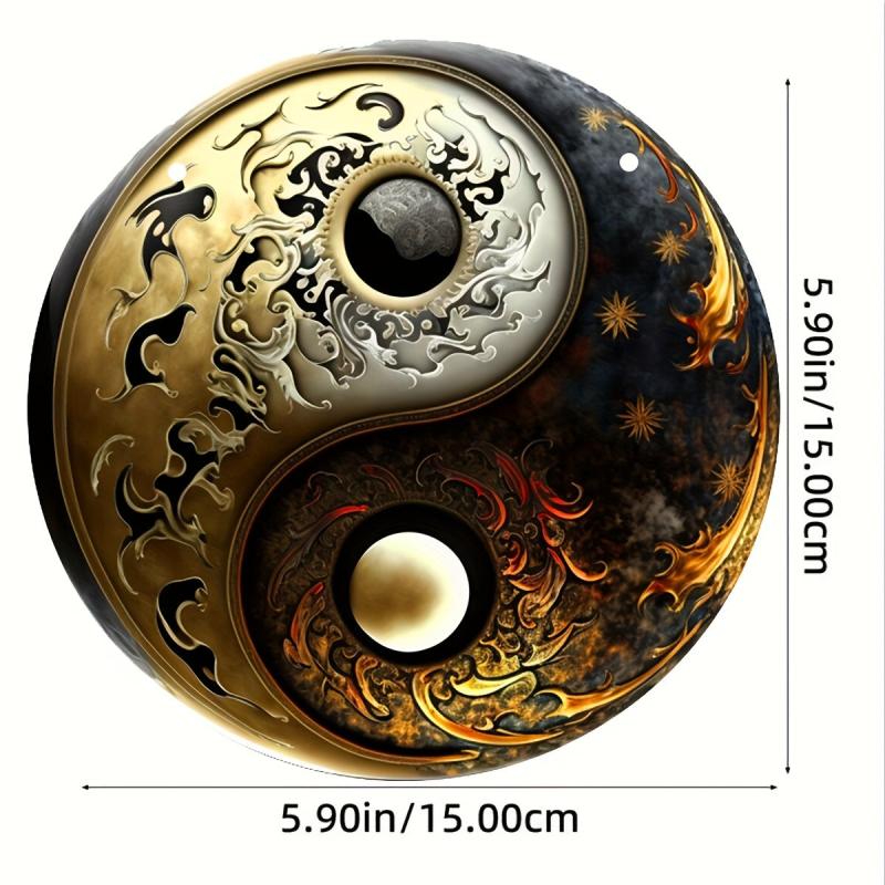 Tai Chi Stained Acrylic Window Hanging Sun Catcher
