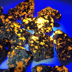 Flame Stone Magic Fluorescent Soda Rough Stone Mineral Specimen