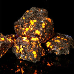 Flame Stone Magic Fluorescent Soda Rough Stone Mineral Specimen