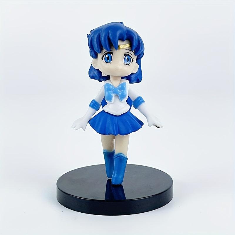 6 Pcs Anime Cartoon Character Figure Set Decoration