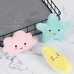 Smiling Plush Kids Toy Cloud Moon Star Gift