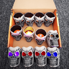 Retro Skull Head Light Halloween Decoration Props
