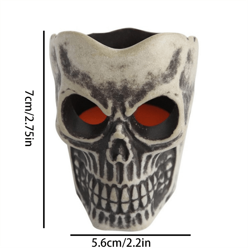 Retro Skull Head Light Halloween Decoration Props
