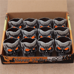 Retro Skull Head Light Halloween Decoration Props