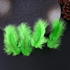 10pcs Velvet Turkey Feather DIY Jewelry Accessories