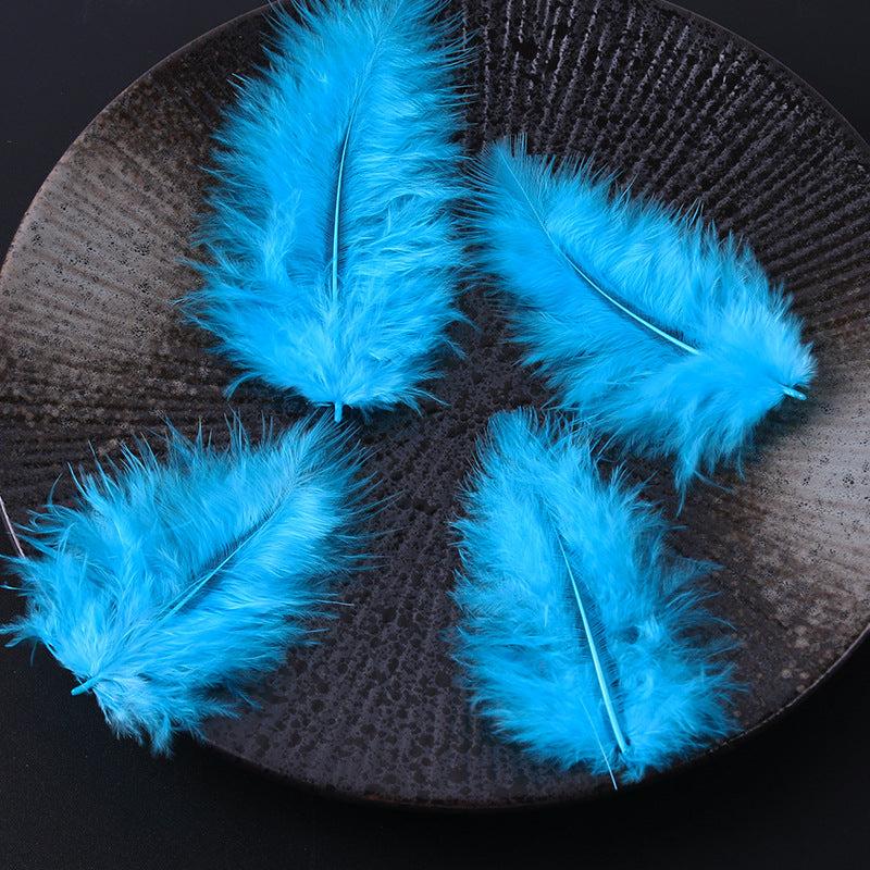 10pcs Velvet Turkey Feather DIY Jewelry Accessories