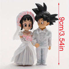 Anime Figure Wedding Car Cake Decoration Figurine Model Doll