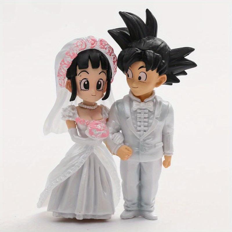Anime Figure Wedding Car Cake Decoration Figurine Model Doll