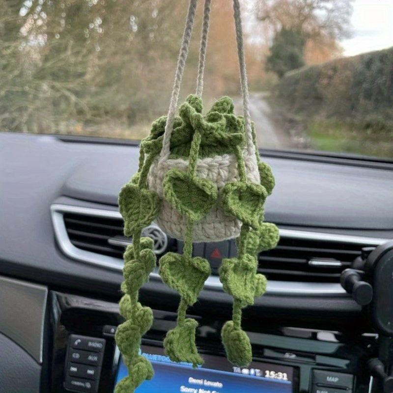 Boho Car Plant Mirror Hanger