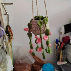 Boho Car Plant Mirror Hanger