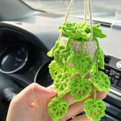 Boho Car Plant Mirror Hanger